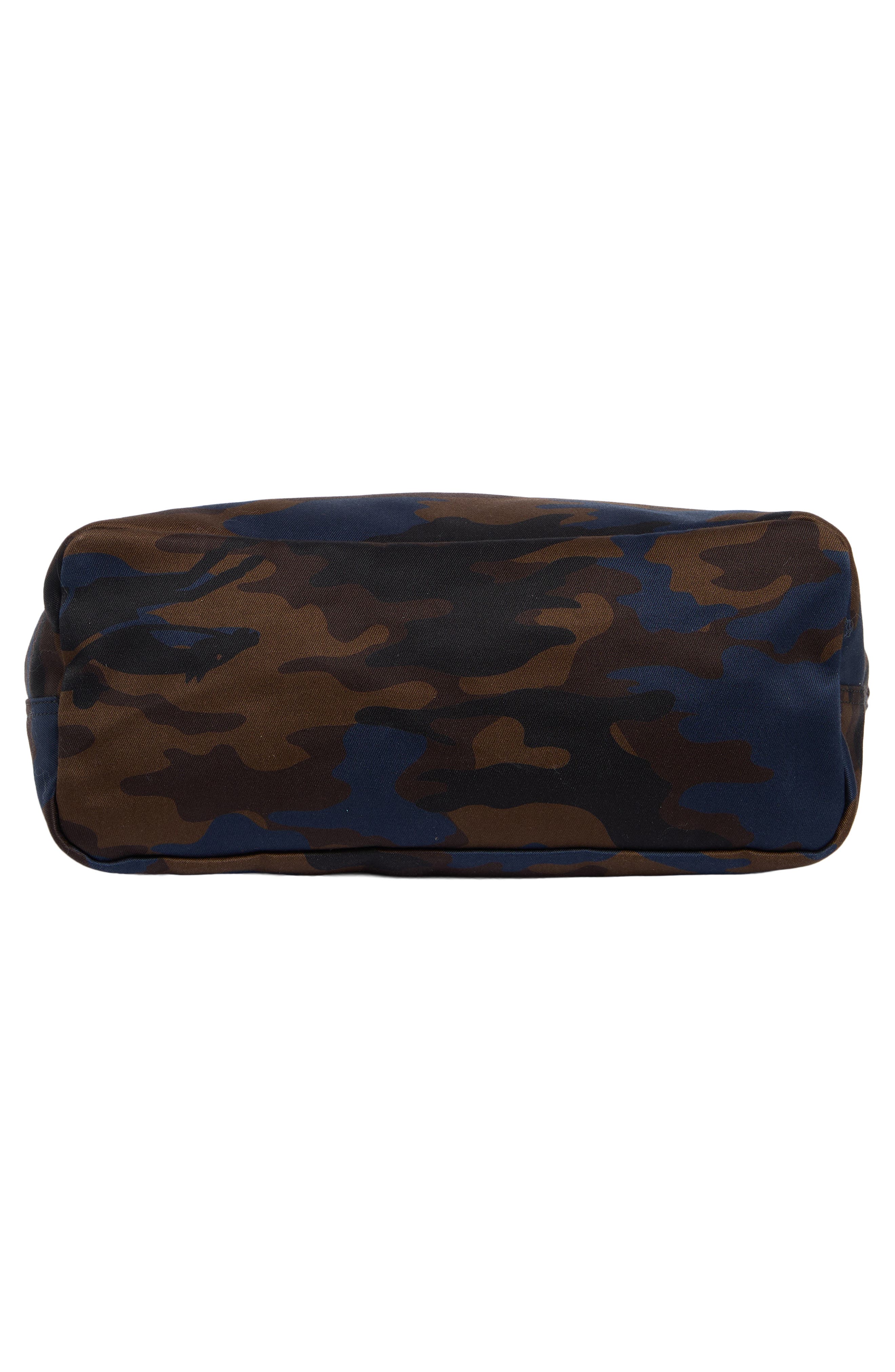 Longchamp Camo Twill Tote, Alternate, color, Navy