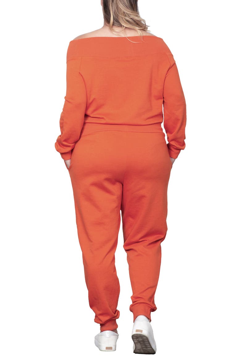 Off-the-Shoulder Jumpsuit, Alternate, color, PAPRIKA