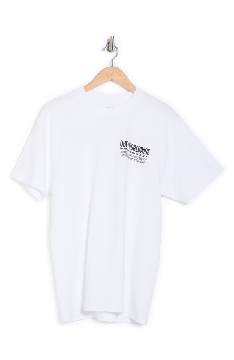 Obey Worldwide Power Equity Graphic T-Shirt, Alternate, color, White