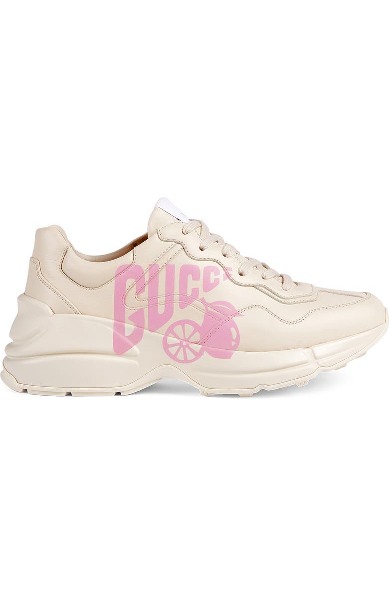 Gucci Rhyton Lemon Gucci Low Top Sneaker, Alternate, color,