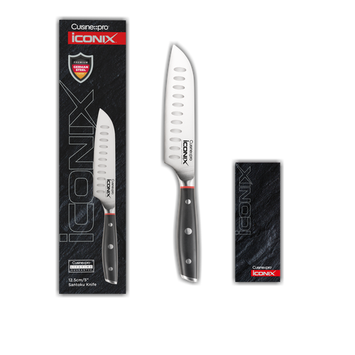 Cuisine::pro Iconix 5" Santoku Knife In Black