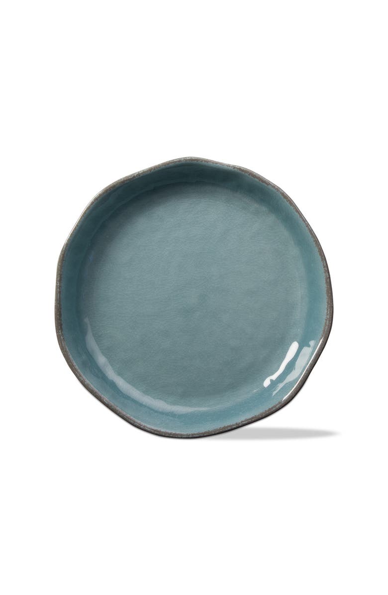 tag Veranda Large Shallow Melamine Bowl Aqua Serving Salad Bowl, Main, color, Blue