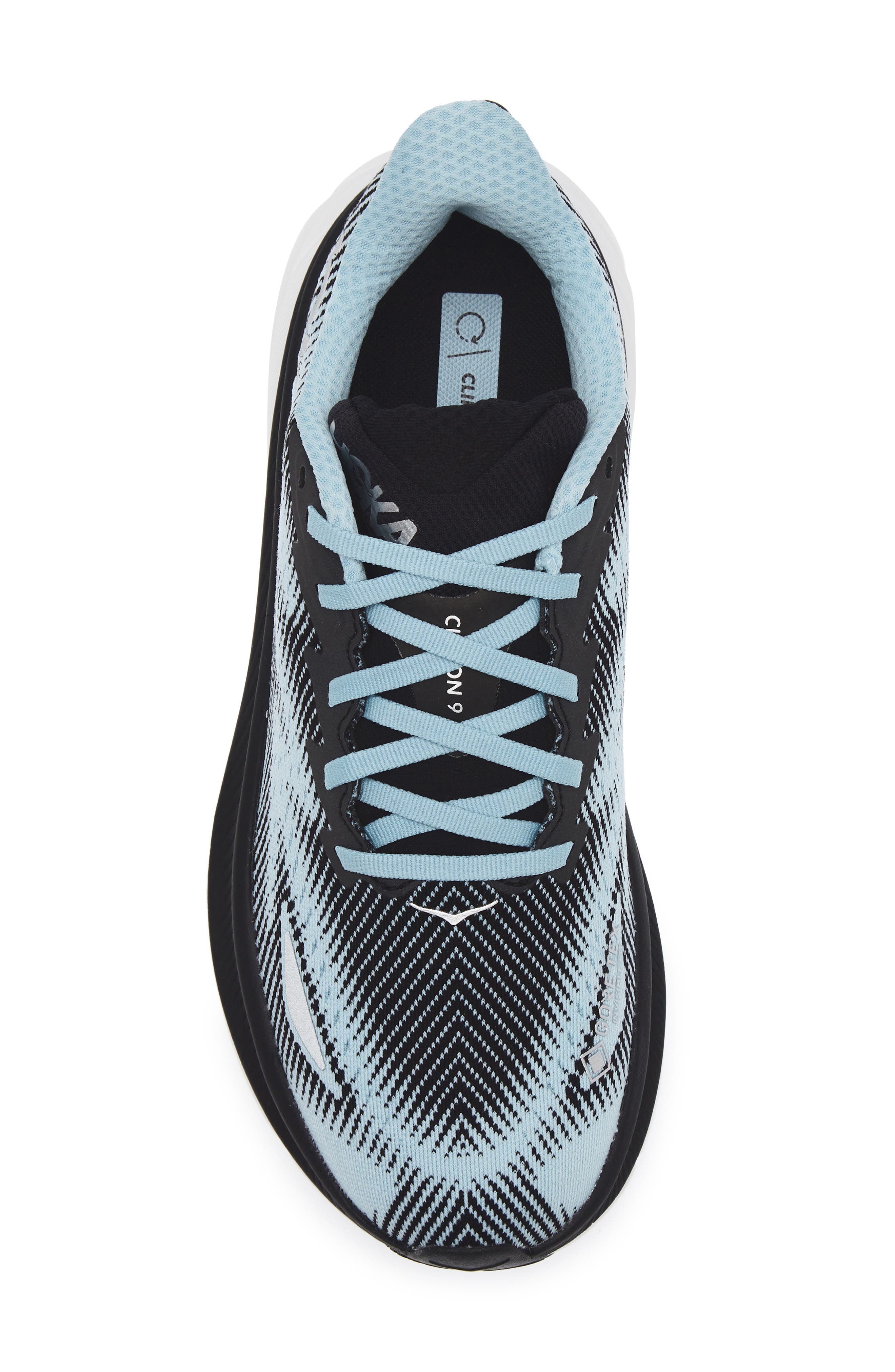 HOKA Clifton 9 GTX Shoe, Alternate, color, Black / Raindrop