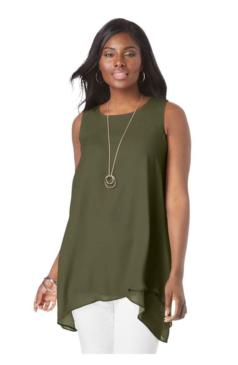 Jessica London Crinkled Tunic, Main, color, 