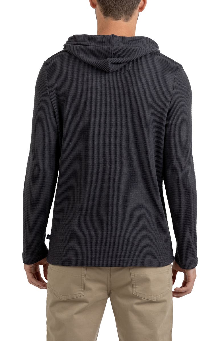 Rainforest Cabin Waffle Knit Hoodie, Alternate, color, 