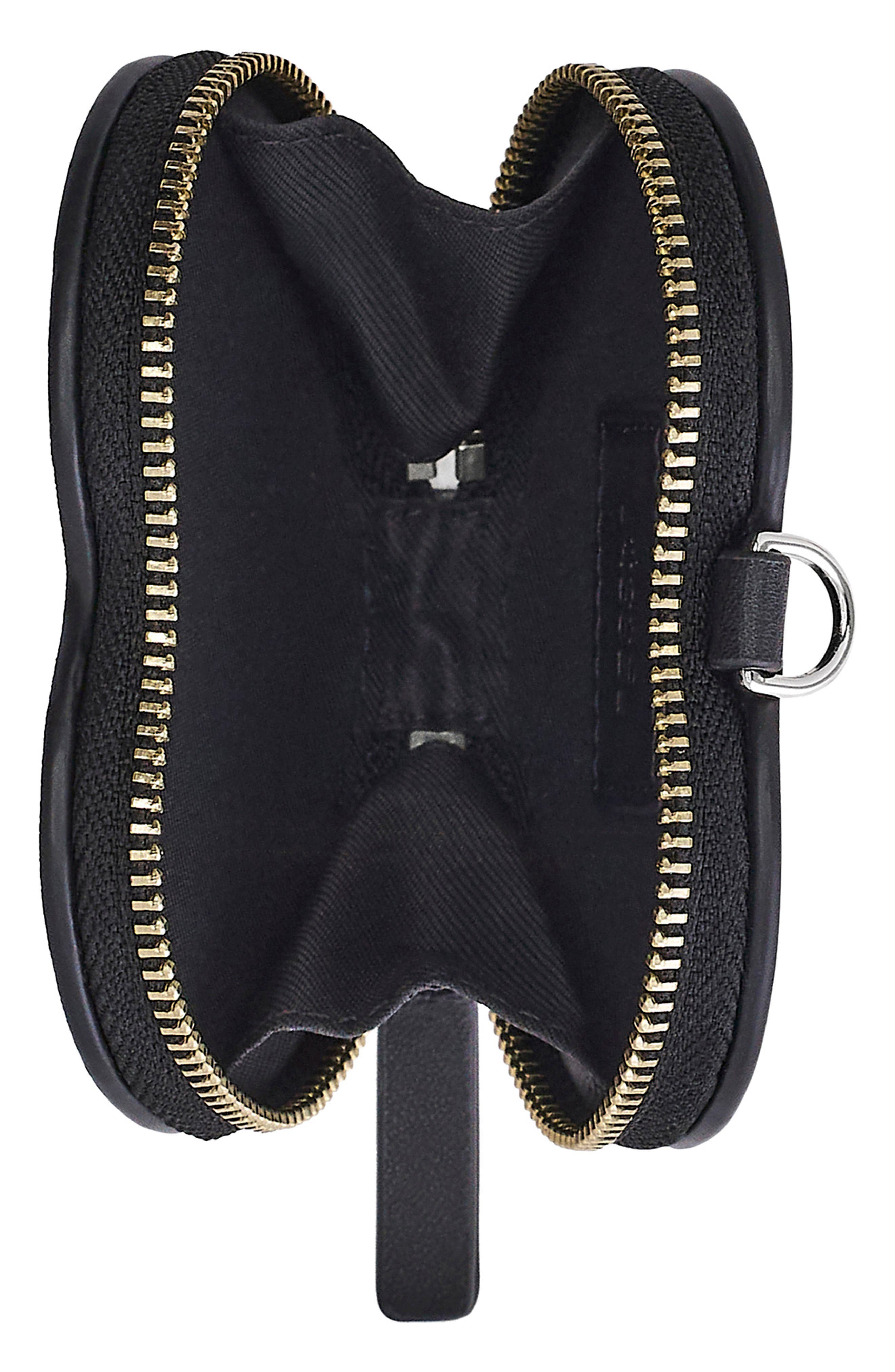 Marc Jacobs The Heart Pouch Bag Charm, Alternate, color, Black