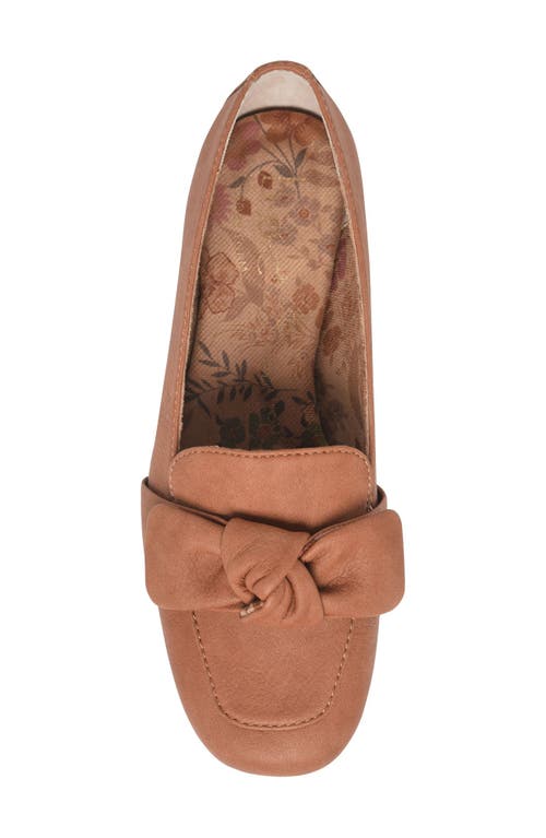 B O C By Børn Paisley Bow Flat In Tan Nubuck