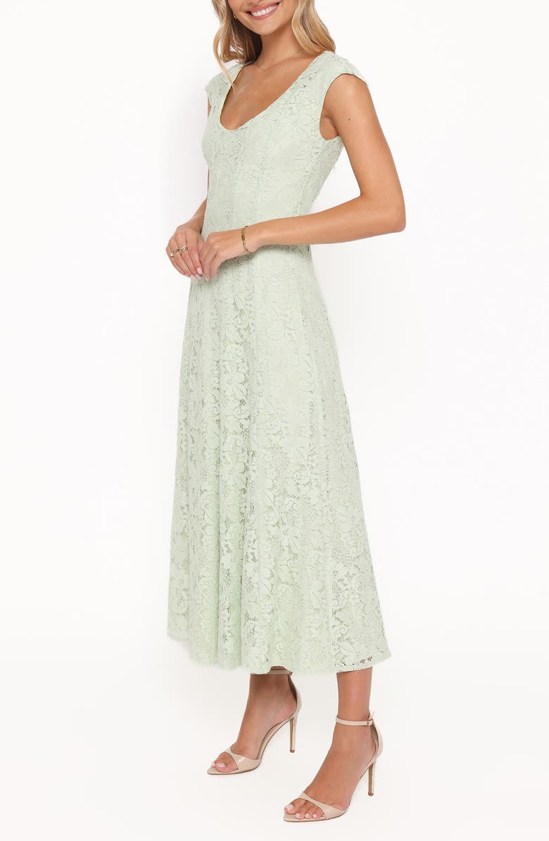 Petal & Pup Mapleton Embroidered Lace Midi Dress, Alternate, color, Sage Green Lace