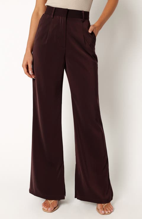 Women's Satin Wide-Leg Pants | Nordstrom