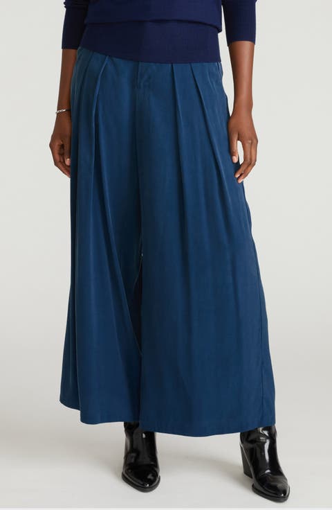 Cooling Cupro Wide Leg Pants
