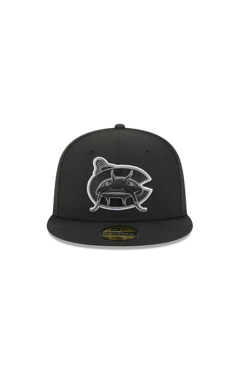 New Era Men's New Era  Black Charlotte Knights Theme Nights 59FIFTY Fitted Hat, Alternate, color, 