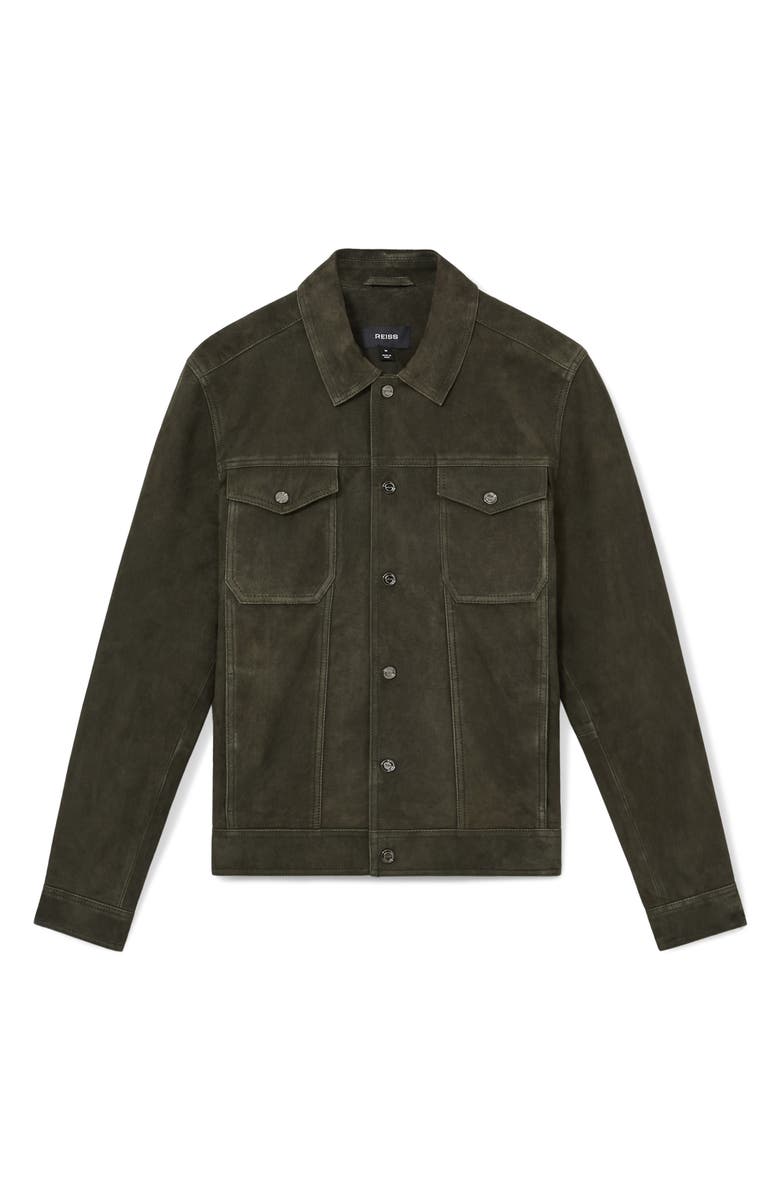Reiss Nico Goat Suede Jacket, Alternate, color,