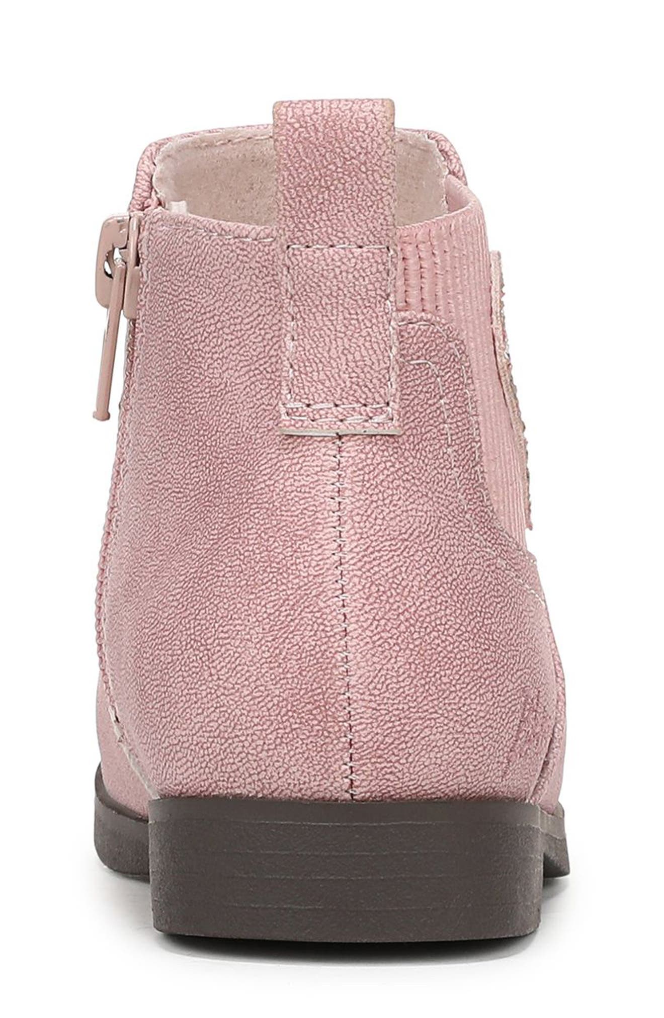 Kids' Sander Faux Leather Bootie, Alternate, color, PINK FAUX LEATHER