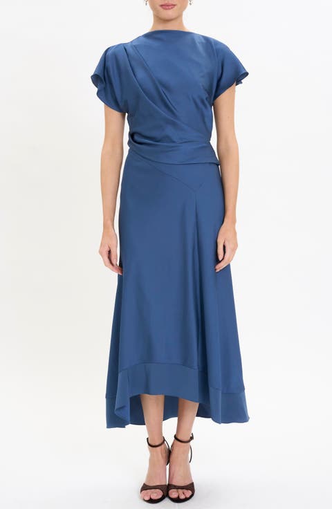 Softly Draped Midi Dress