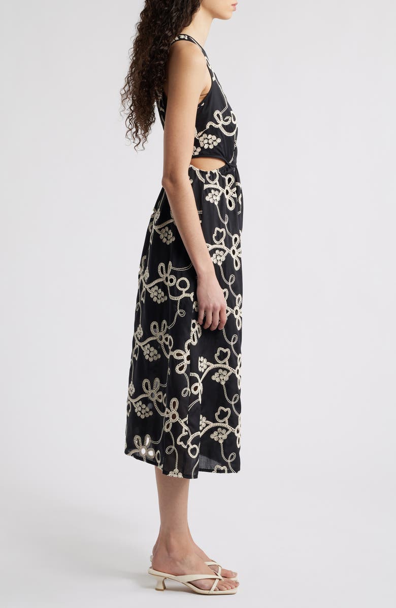 Sam Edelman Rope Embroidery Sleeveless Dress, Alternate, color, 