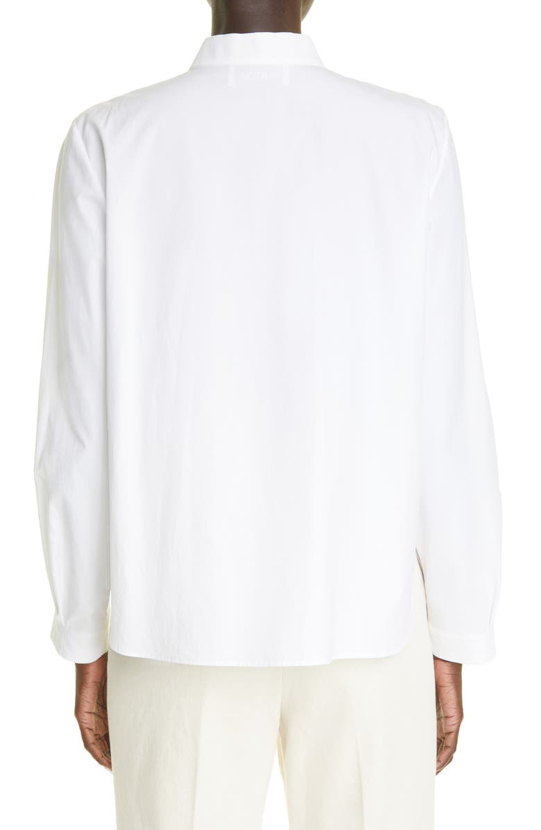 PARTOW Alexi Drape Detail Poplin Blouse, Alternate, color, 