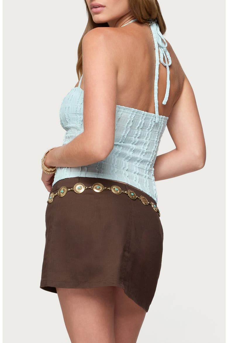 Galya Textured Halter Top, Alternate, color, LIGHT-BLUE