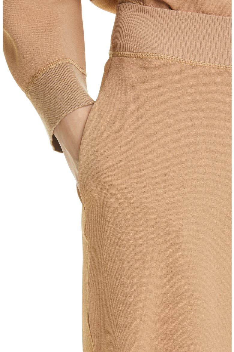 Compact Knit Ankle Joggers, Alternate, color, CAMEL