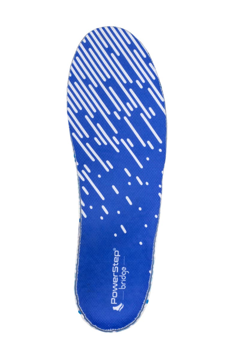 Foot Petals PowerStep Bridge Insole, Main, color, Blue