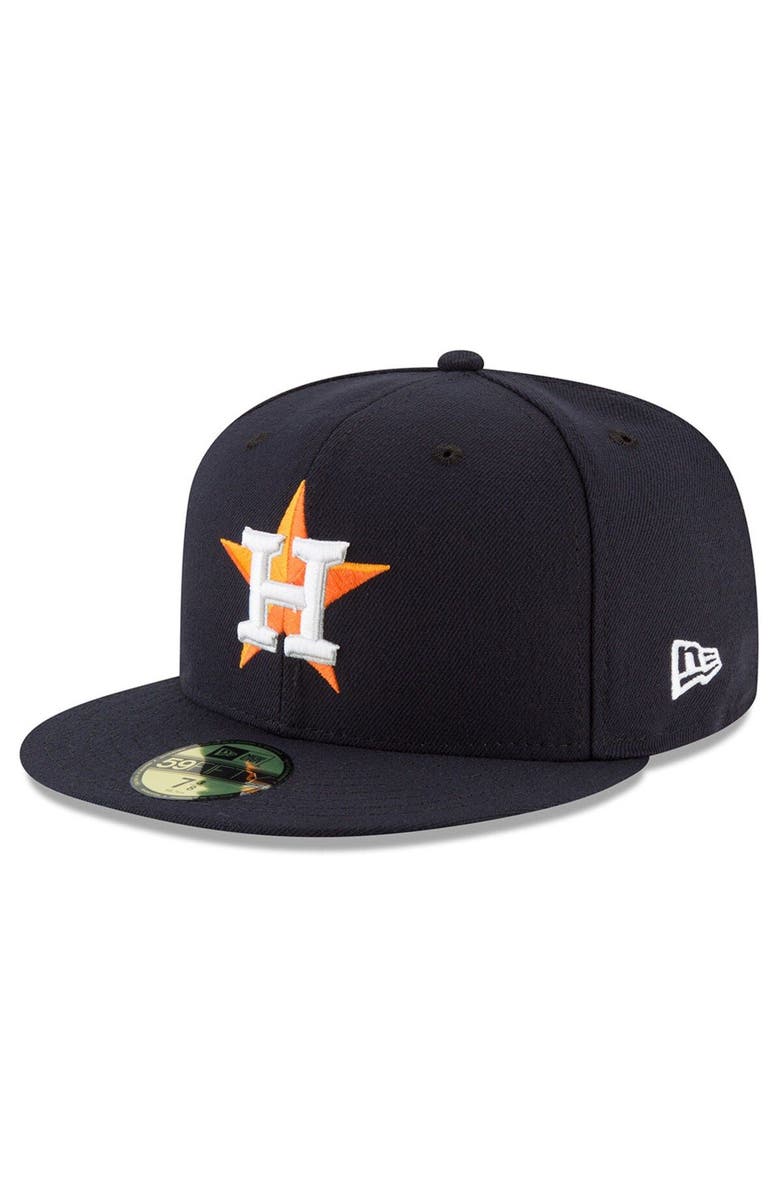New Era Men's New Era Navy Houston Astros 2022 World Series Side Patch 59FIFTY Fitted Hat, Alternate, color,