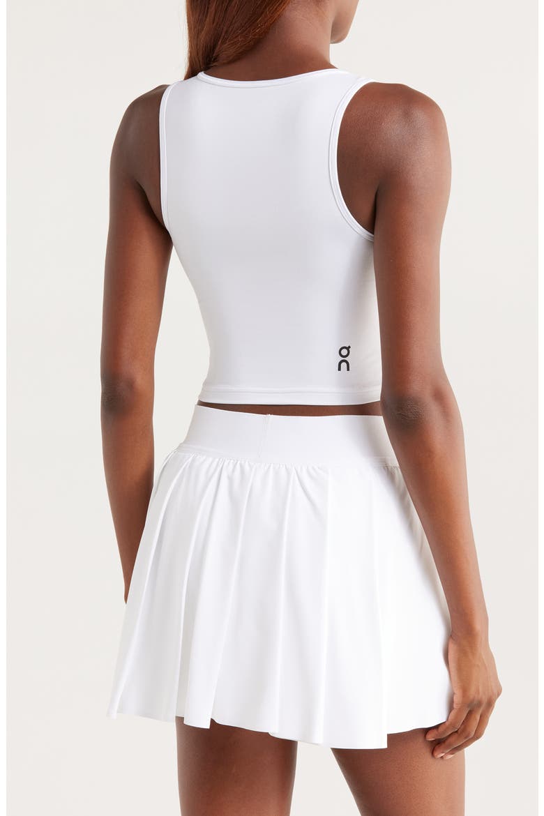 Studio Cutout Crop Top, Alternate, color, WHITE