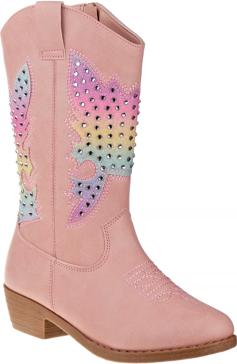 Kensie Girl Kensie ZipUp Boots with Heel for Girls / Stylish Comfortable Fashion Design, Main, color, Pink