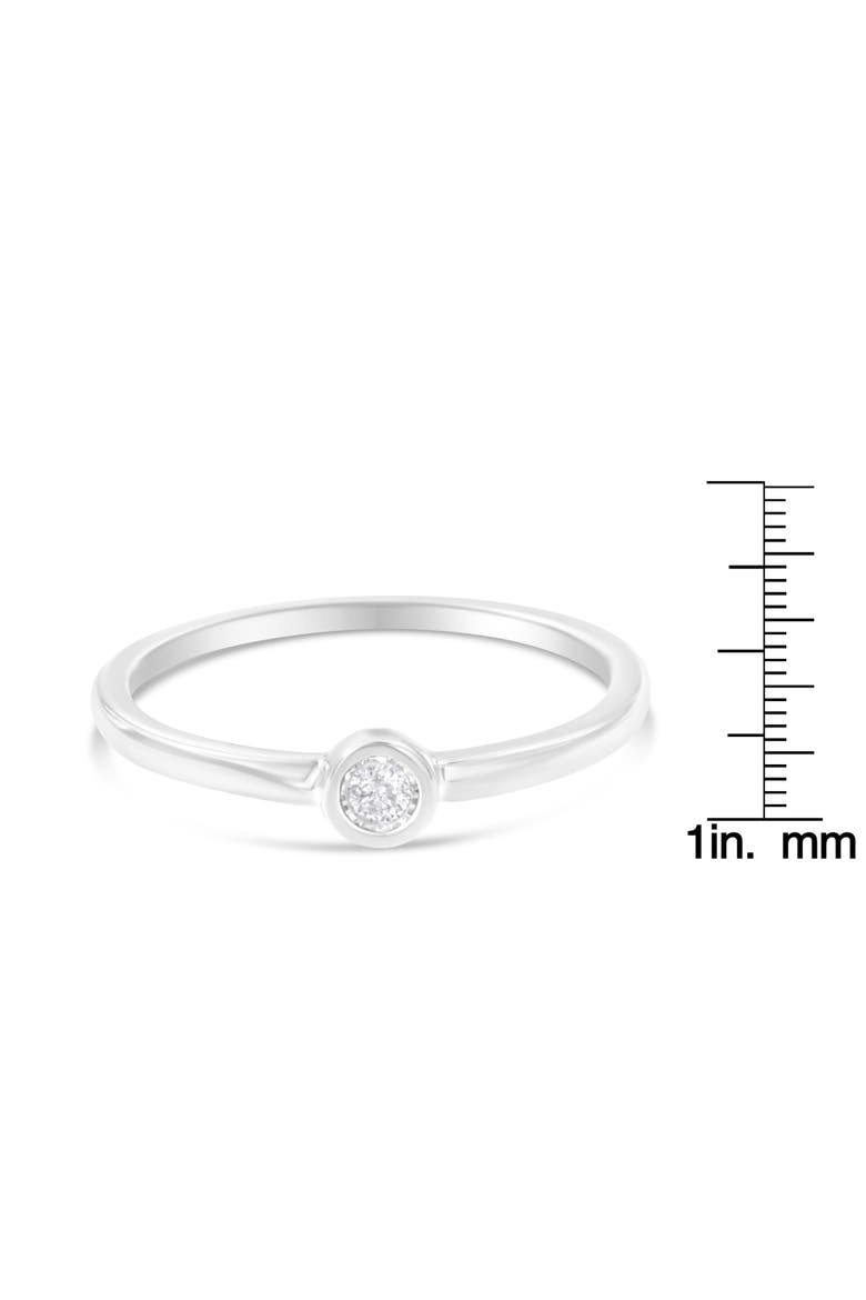 Silver Miracle-Set Diamond Accent Round Shaped Promise Ring, Alternate, color, Silver
