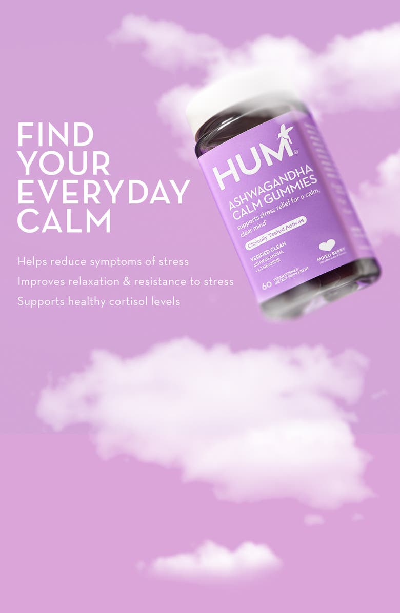 Hum Nutrition Ashwagandha Calm Gummy Dietary Supplement, Alternate, color, 