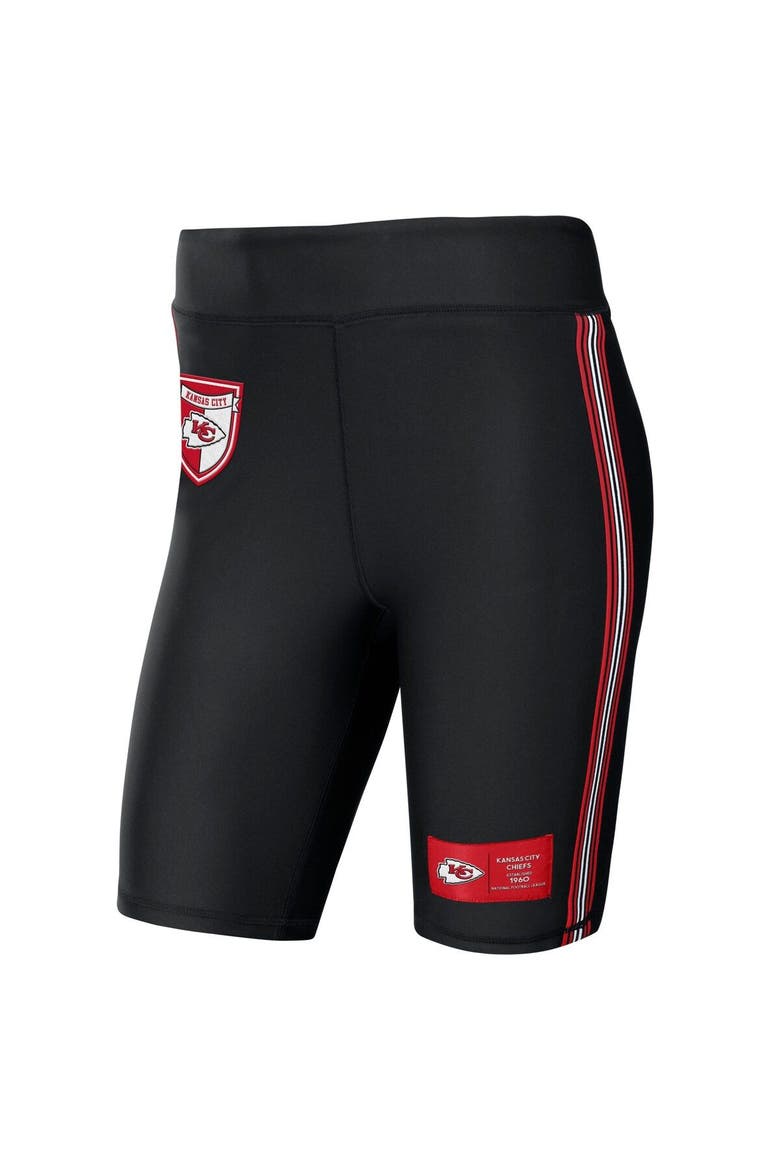 Women's WEAR by Erin Andrews Black Kansas City Chiefs Biker Shorts, Alternate, color, Black