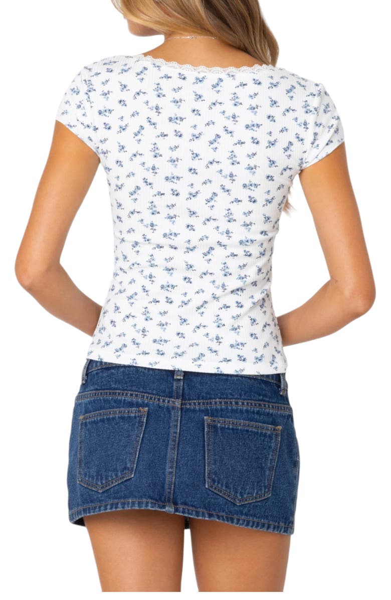 Orly Floral Rib Top