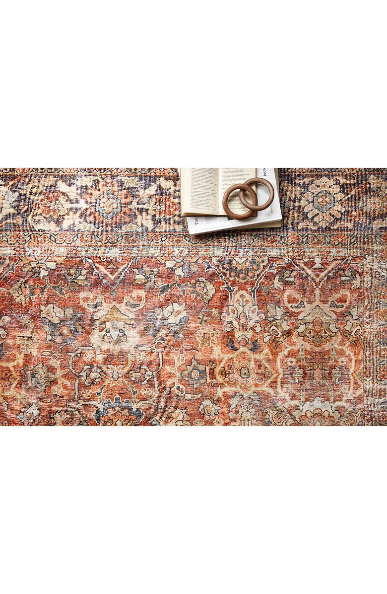 LOLOI Layla Rug - Spice/Marine - 5'0" x 7'6", Alternate, color, 