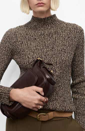 MANGO Speckled Perkins Cotton Blend Sweater