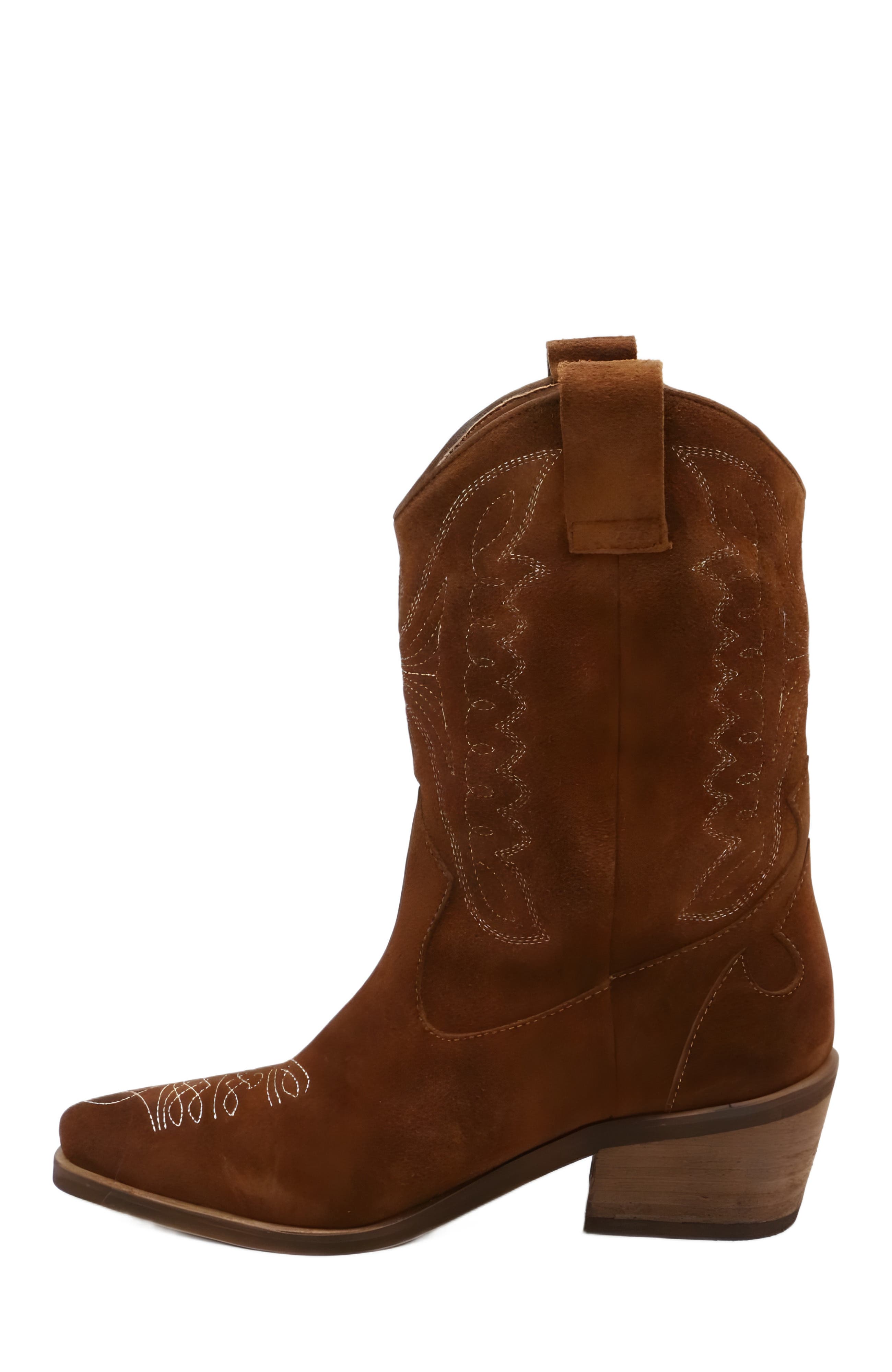 STIVALI NEW YORK Suede Unstoppable Western Cowboy Boots, Alternate, color, Tan / Suede