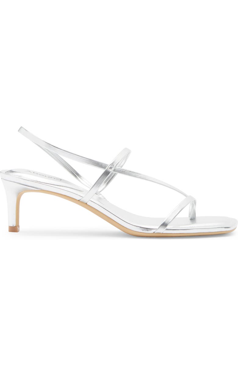 Abound Petra Kitten Heel Sandal, Alternate, color, Silver Metallic