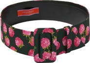 La DoubleJ Medium Belt (2.36") Lampone Mini Emerald