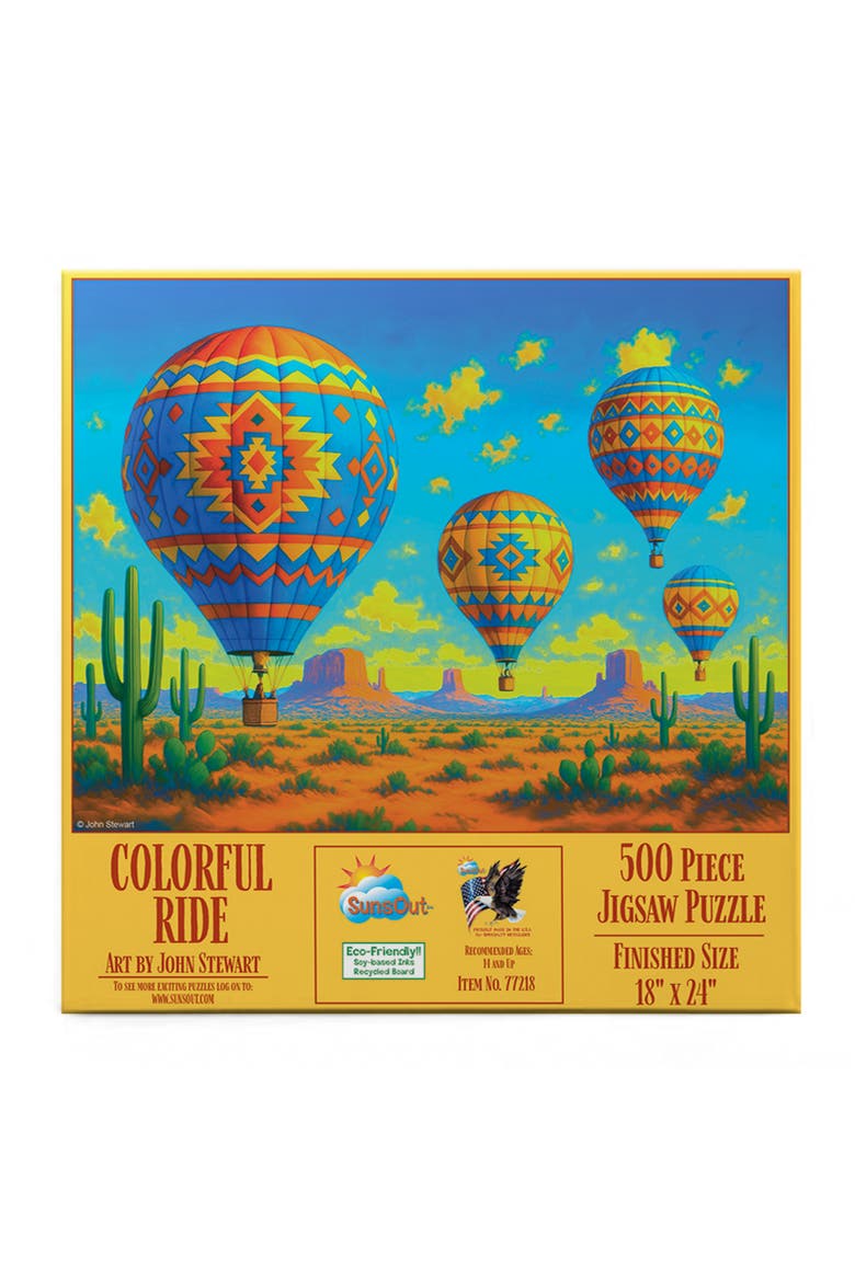 Colorful Ride 500 piece Jigsaw Puzzle for Adults, Alternate, color, Multicolor