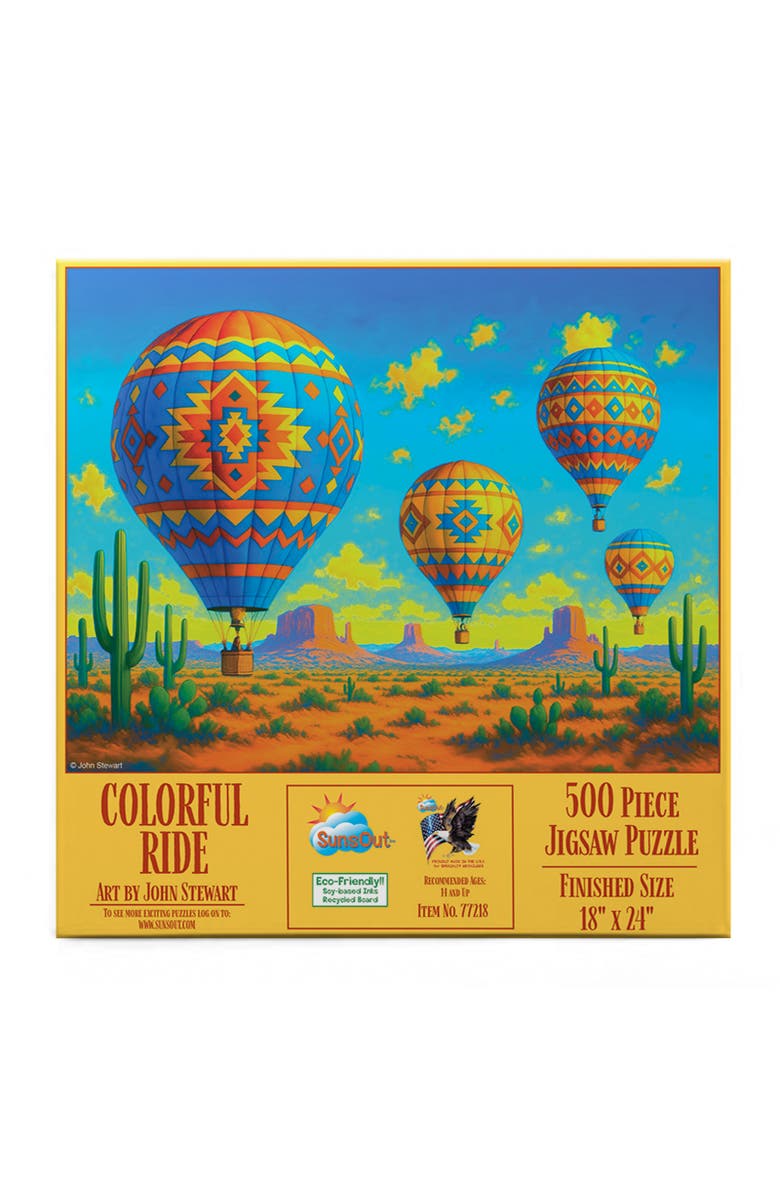 Sunsout Colorful Ride 500 piece Jigsaw Puzzle for Adults, Alternate, color, Multicolor