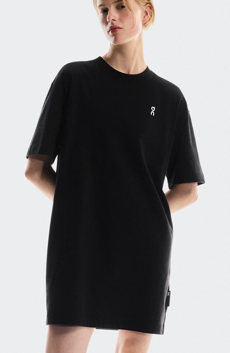On Club T-Shirt Dress, Alternate, color, Black