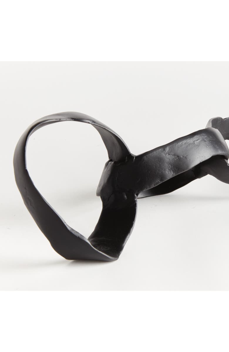 Napa Home & Garden Aiden Sculpture - Black Cast Aluminum Modern Accent Piece, Alternate, color, Black