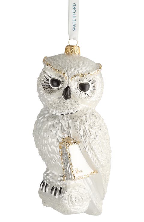 Holiday Heirlooms Owl Glass Ornament