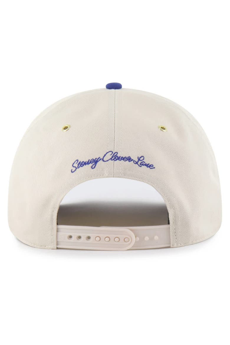 Men's '47 x Stoney Clover Lane  Natural/Royal New York Mets Glitter Rope Hitch Adjustable Hat, Alternate, color, Natural