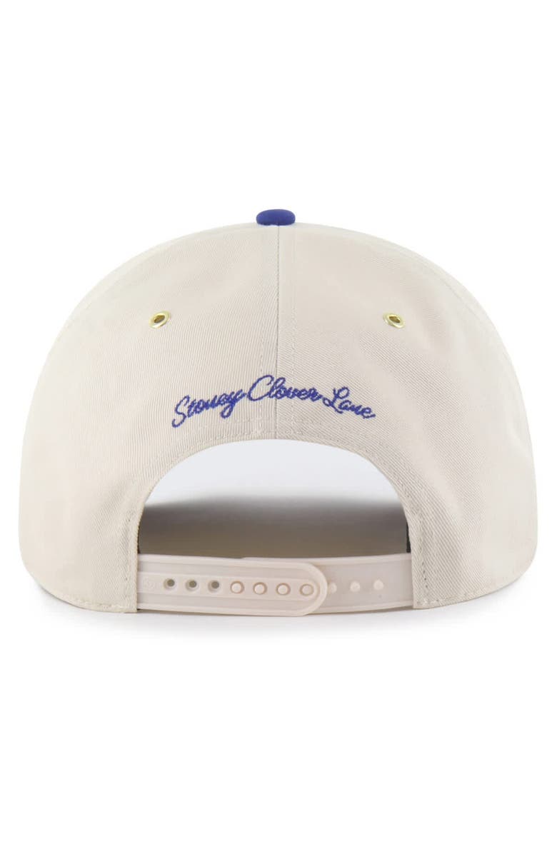 Stoney Clover Lane X '47 Men's '47 x Stoney Clover Lane Natural/Royal Los Angeles Dodgers Glitter Rope Hitch Adjustable Hat, Alternate, color, Natural