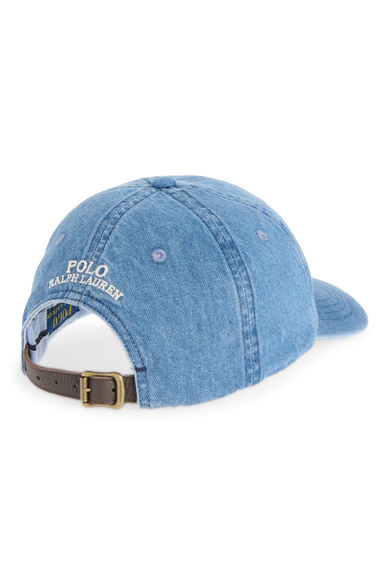 Denim Baseball Cap, Alternate, color, MEDIUM WASH