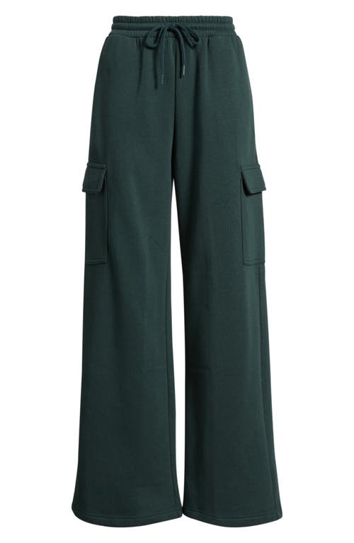 Bp. Baggy Wide Leg Cargo Sweatpants In Green