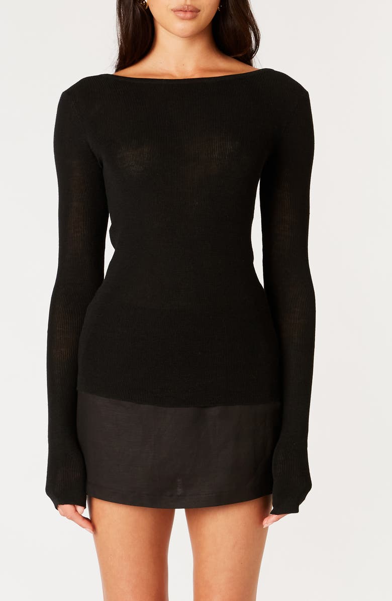 Nia Mariah Ribbed Sweater, Main, color,