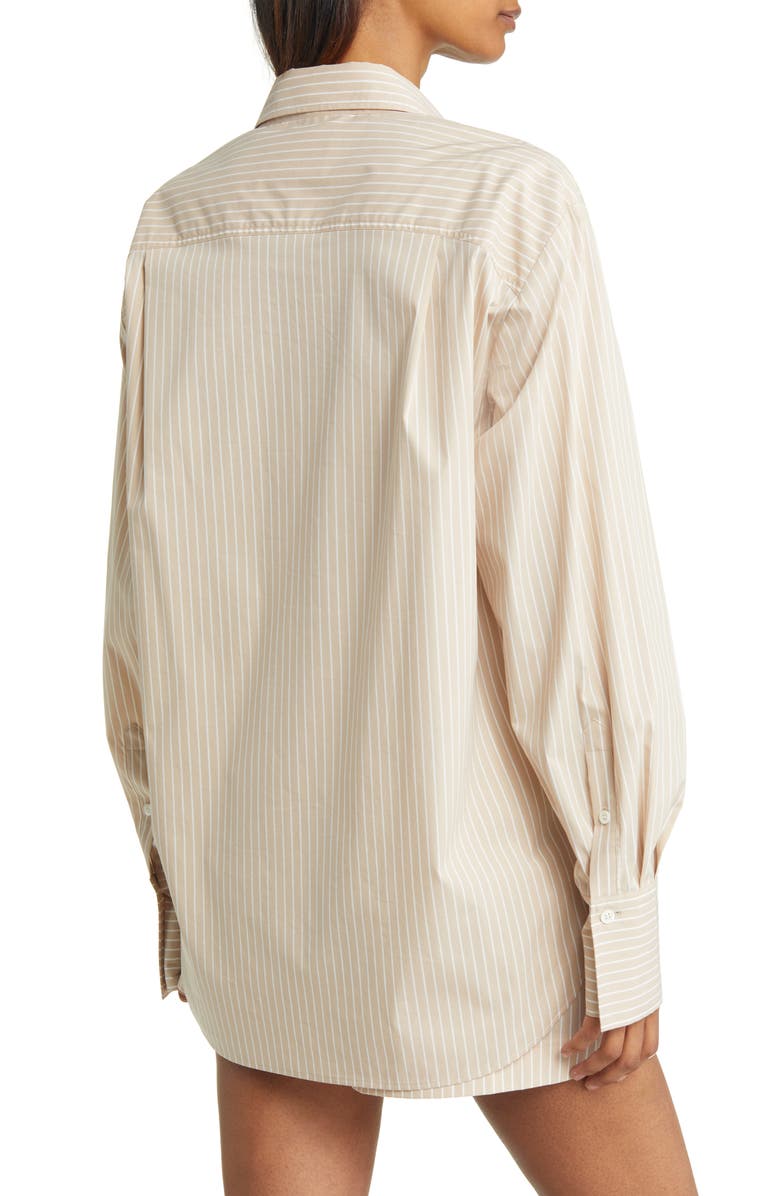 FRAME The Oversize Pinstripe Shirt, Alternate, color, 