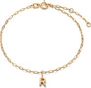 Ana Luisa Gold Charm Letter Bracelet