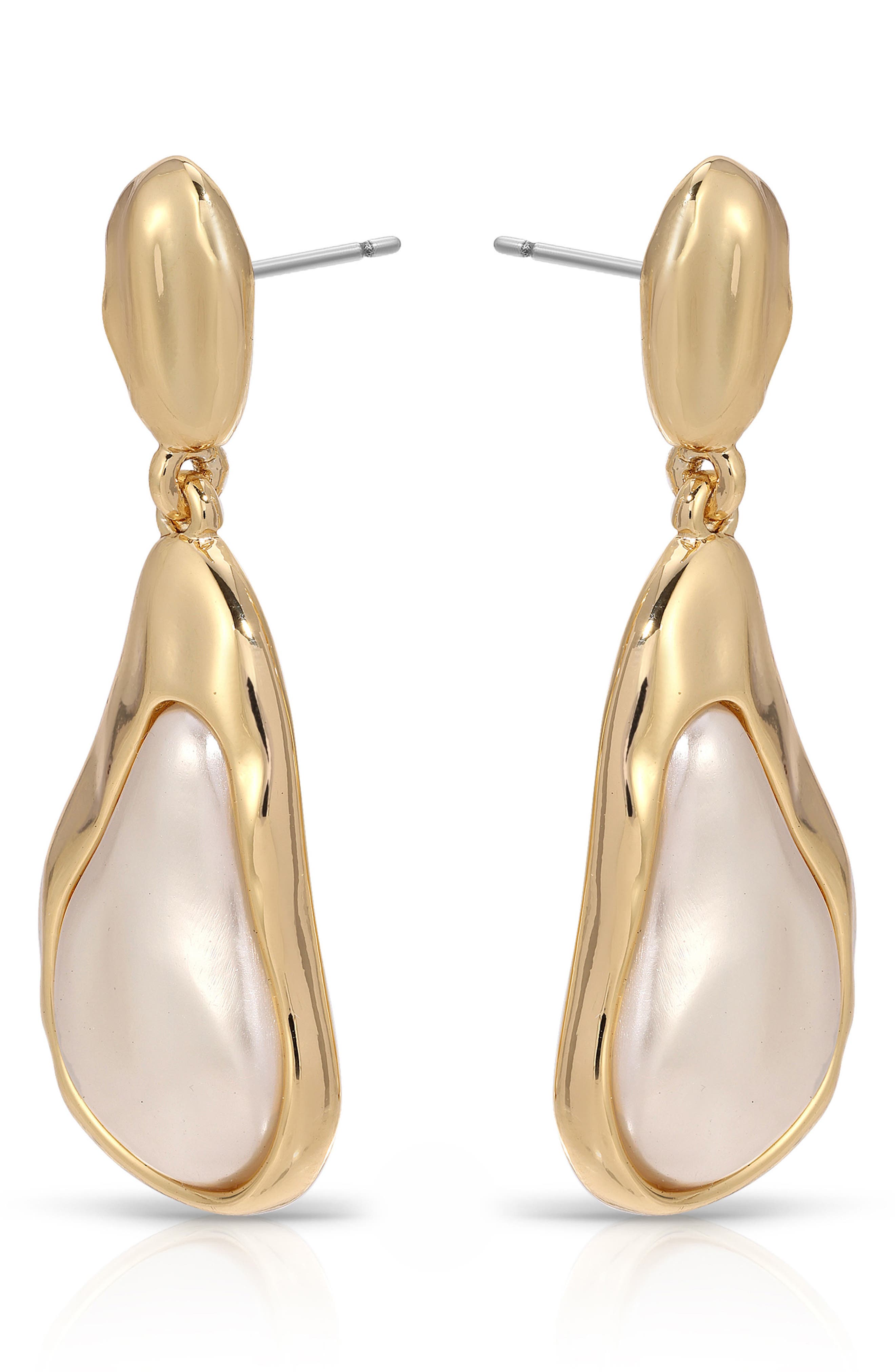 Ettika Hidden Stone Molten Drop Earrings (Women) | Nordstrom