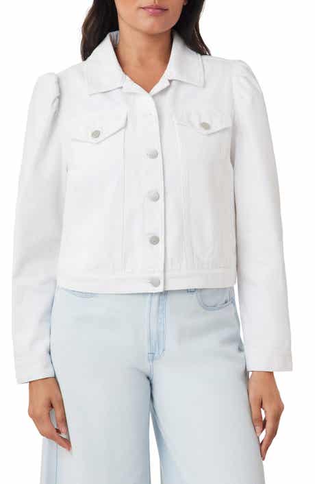 Kensie Puff Sleeve Denim Jacket