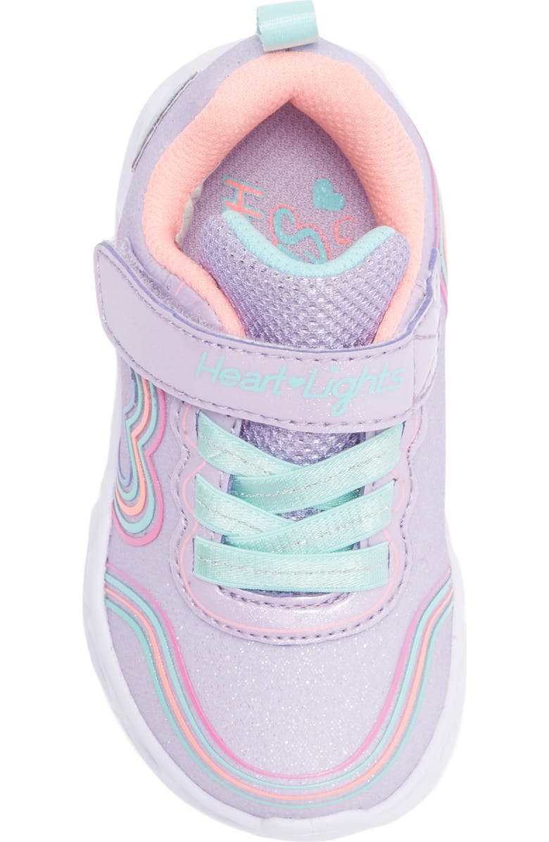 SKECHERS Kids' Heart Lights Light-Up Sneaker, Alternate, color, Lavender